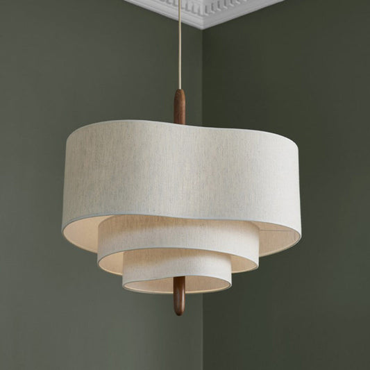 Moderne Kroonluchter van Stof voor Woonkamer en Slaapkamer - Minimalistisch Design met LED Verlichting 0
