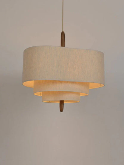 Moderne Kroonluchter van Stof voor Woonkamer en Slaapkamer - Minimalistisch Design met LED Verlichting 4