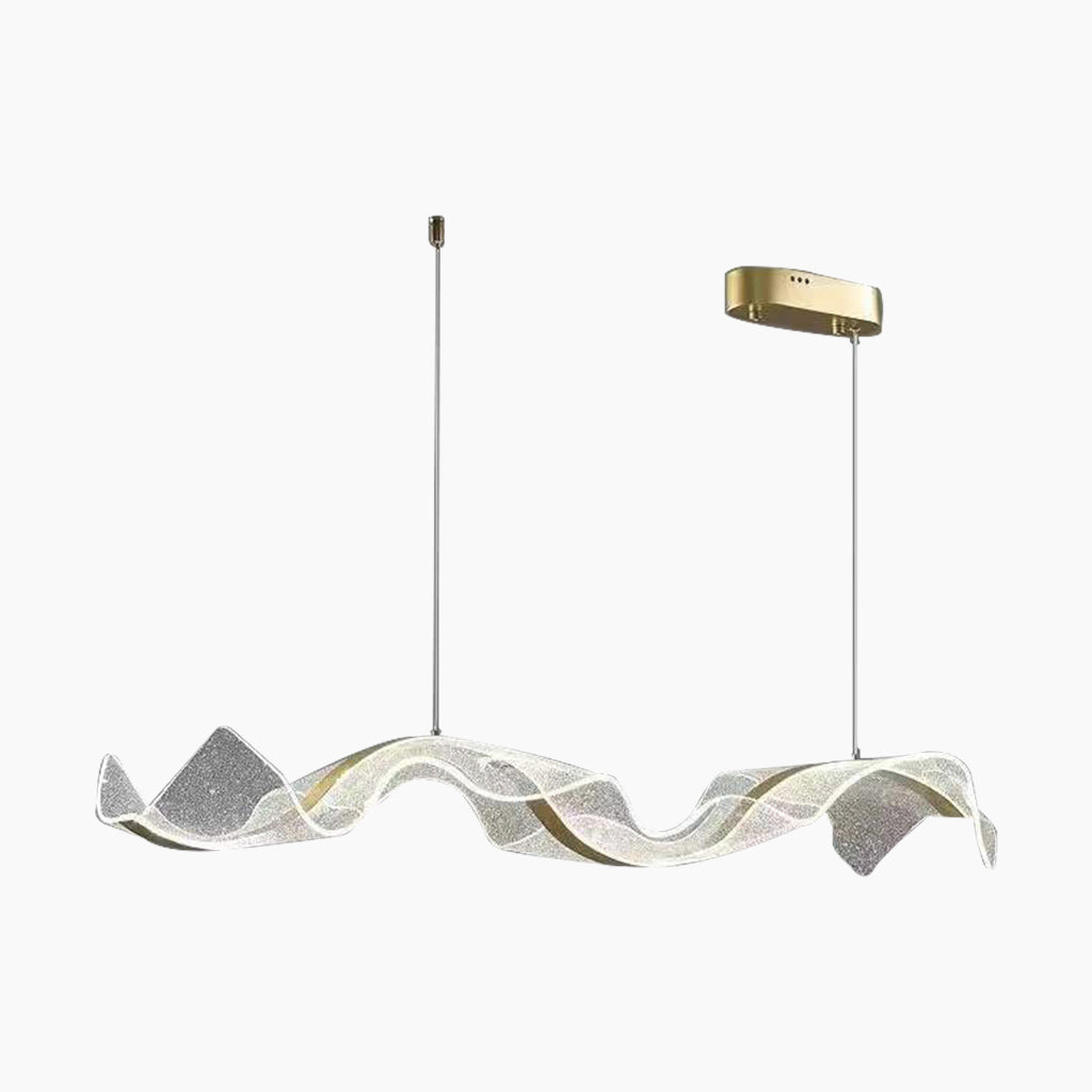 Moderne Luxe Hanglamp met Gouden Accenten voor Woonkamer of Eettafel - Dimbaar LED Design 6