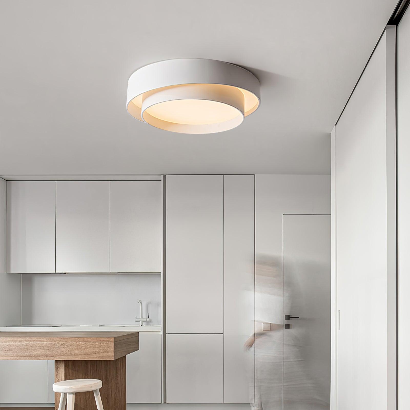 Moderne Plafondlamp Zwart met LED Verlichting – Minimalistische Plafonniere voor Slaapkamer en Woonkamer 4