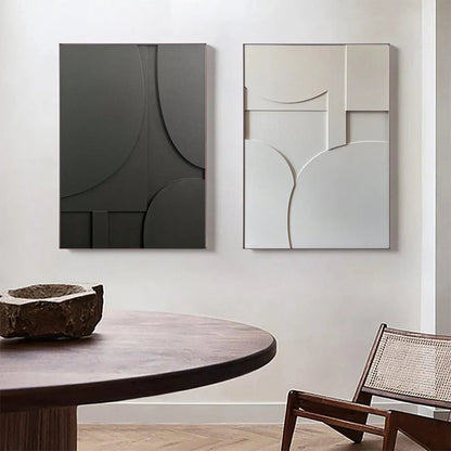Moderne Schilderijen – Geometrisch Kunstwerk voor aan de Muur in Diverse Maten 1
