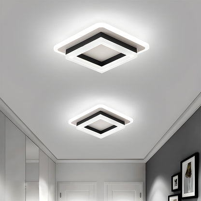 Moderne Vierkante LED Plafondlamp voor Slaapkamer en Gang – 24W, 1920 Lumen Plafonniere 0