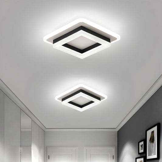 Moderne Vierkante LED Plafondlamp voor Slaapkamer en Gang – 24W, 1920 Lumen Plafonniere 0