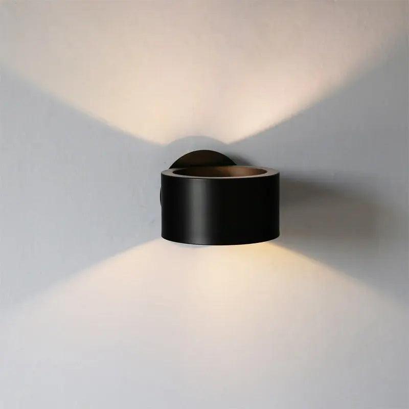 Wandlamp met Dubbelzijdig Licht voor Binnen met Modern Ontwerp Zwart