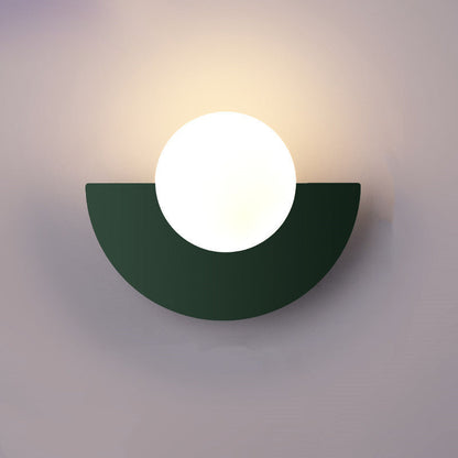 Moderne Wandlamp Zwart met Glazen Halfronde Schaduw voor Binnen – Minimalistische Muurlamp 14