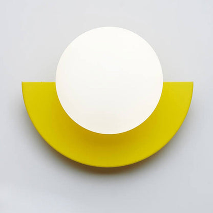 Moderne Wandlamp Zwart met Glazen Halfronde Schaduw voor Binnen – Minimalistische Muurlamp 4
