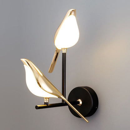 Moderne Wandlamp Zwart met Vogelontwerp - Energiezuinige LED Muurlamp voor Binnen 10