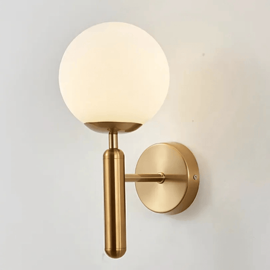 Moderne Wandlamp met Dimbare E27 Fitting en Luxe Koperafwerking voor Binnengebruik 0