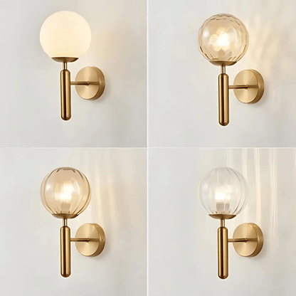 Moderne Wandlamp met Dimbare E27 Fitting en Luxe Koperafwerking voor Binnengebruik 2