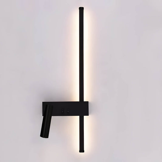 Moderne Wandlamp van Aluminium met Minimalistisch Ontwerp – Zwarte Muurlamp voor Binnengebruik 0