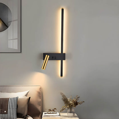 Moderne Wandlamp van Aluminium met Minimalistisch Ontwerp – Zwarte Muurlamp voor Binnengebruik 5