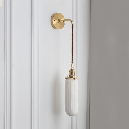 Moderne Wandlamp van Porselein met Messing Aansluiting voor Binnen – Elegante Muurlamp voor Eetkamer en Foyer 7