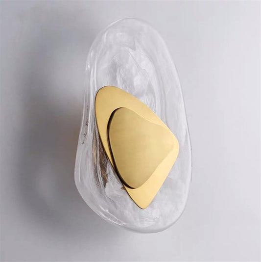 Noordse Wandlamp Goud van Kristalglas en Ijzer – Modern Muurlamp voor Slaapkamers en Woonkamers 0