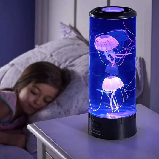 OceanGlow Watermedusa-Lamp met LED Verlichting en Kleurenverandering voor Ontspanning 0