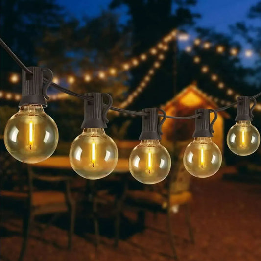 Oplaadbare Solar Lichtslinger voor Buitenverlichting – Sfeervolle Buitenlamp in 7, 10 en 15 Meter 0