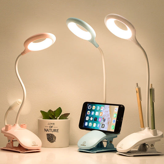 Oplaadbare Tafellamp met Telefoonhouder en Verstelbare Helderheid - Draadloze LED Lamp 0