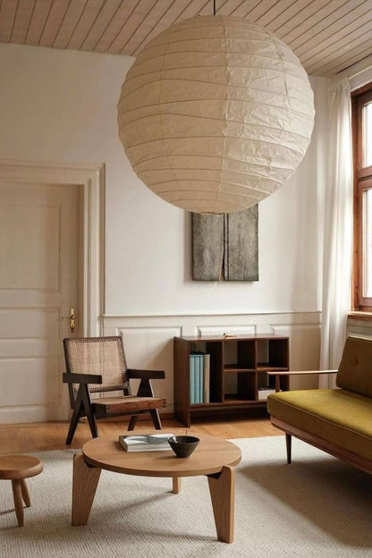 Papieren Hanglamp met LED E27 Fitting voor Woonkamer, Eetkamer en Slaapkamer - Diverse Maten 14