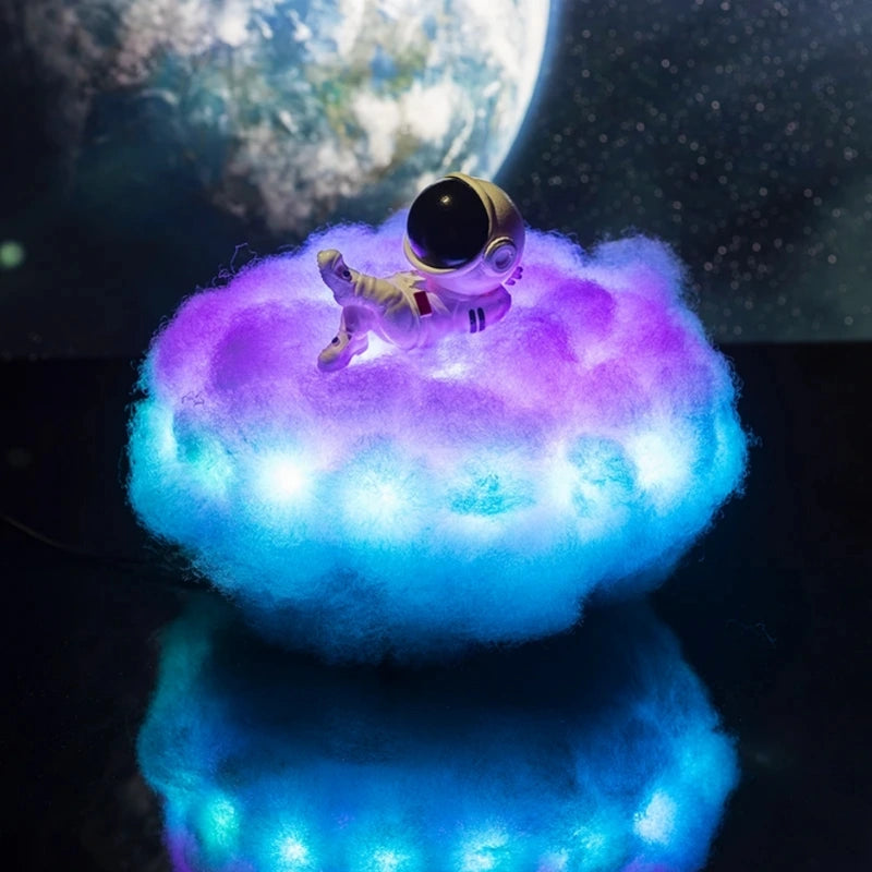 Astronaut Cloud Lamp – LED Plafondlamp met 12 Kleuren en Afstandsbediening