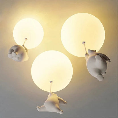 Plafondlamp met Teddyberen en Ballonnen voor Kinderkamer Decoratie 4