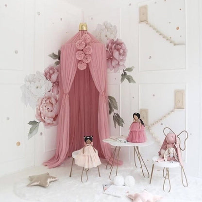 Prinsessen Bedgordijn - Magisch Kinderkamer Gordijn in 6 Kleuren, Katoen/Polyester 3