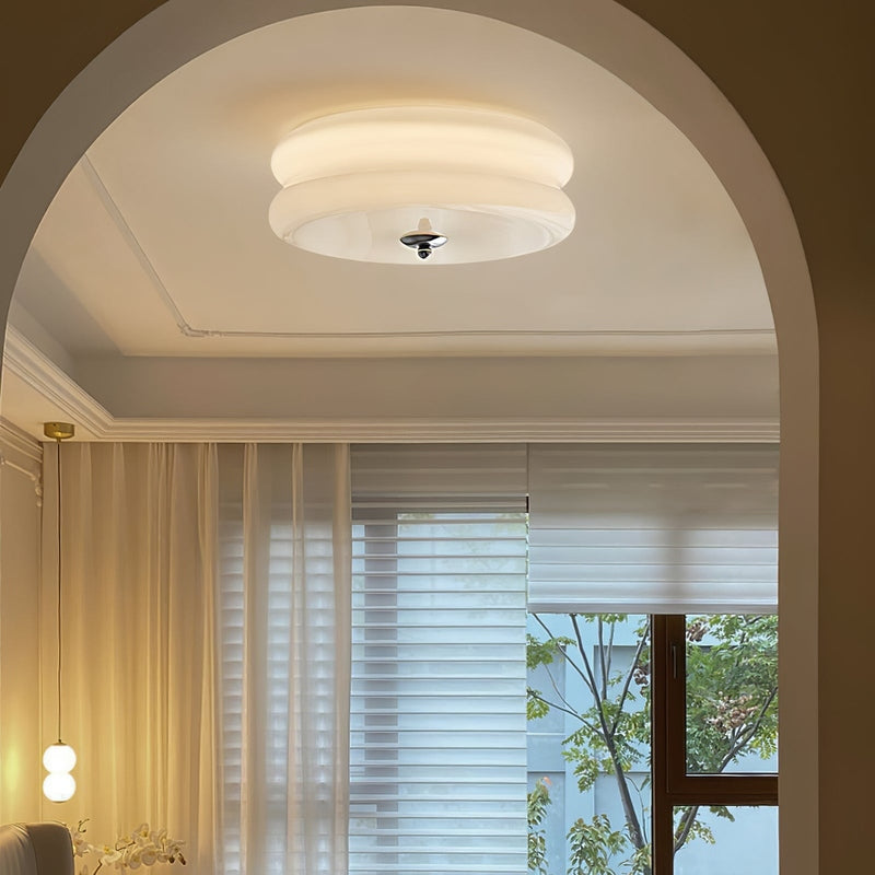 Retro Art Deco Plafondlamp met Dimbare LED