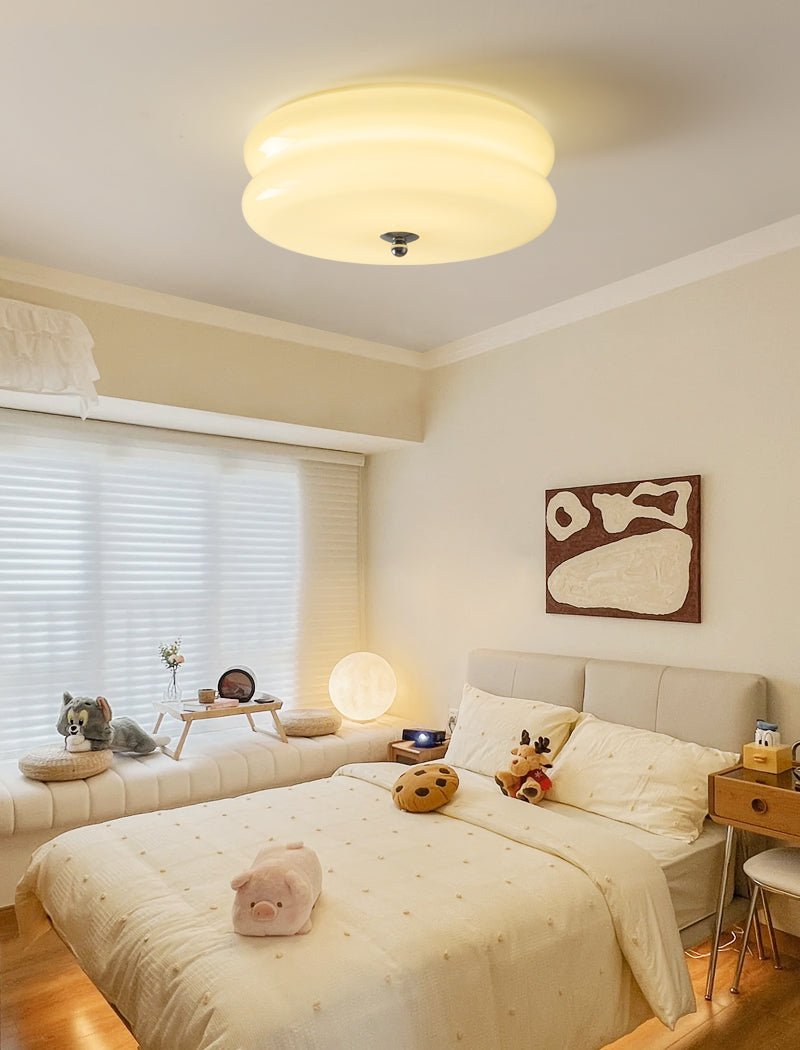 Retro Art Deco Plafondlamp met Dimbare LED