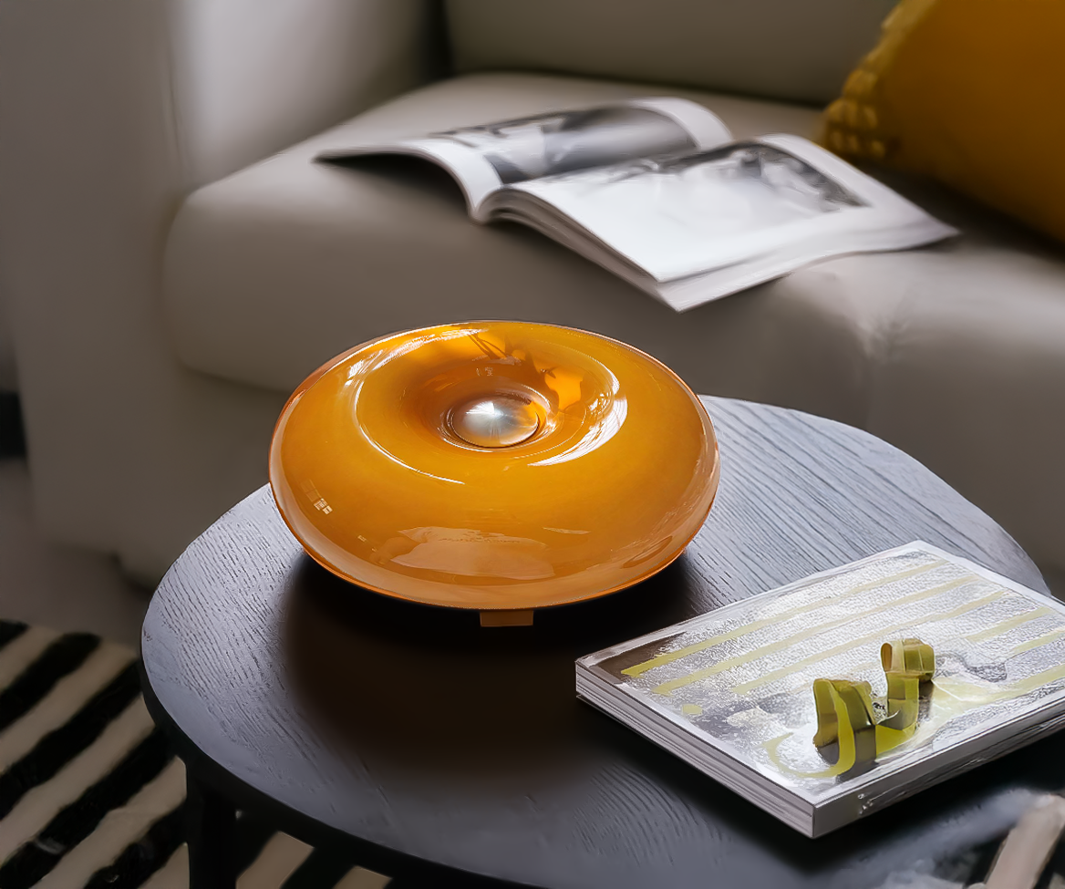 Retro Bauhaus Wandlamp en Tafellamp met Touch-Dimfunctie – Helder Oranje Multifunctionele Lamp 2