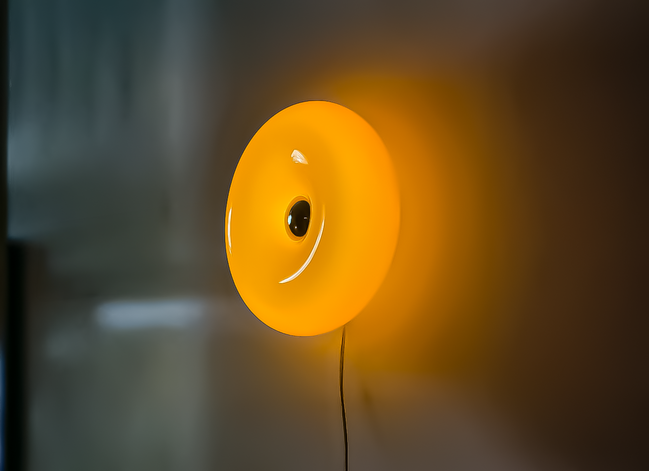 Retro Bauhaus Wandlamp en Tafellamp met Touch-Dimfunctie – Helder Oranje Multifunctionele Lamp 4