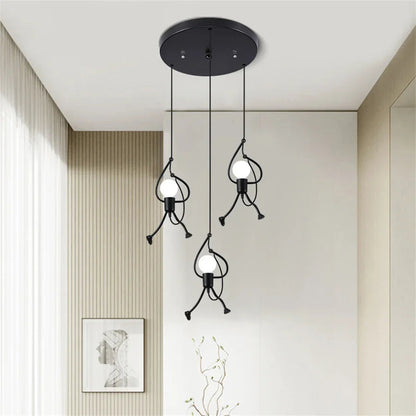 Retro Hanglamp in de Vorm van een Speelse Pop – Unieke Pendelverlichting voor Kinderkamer en Speelruimte 7