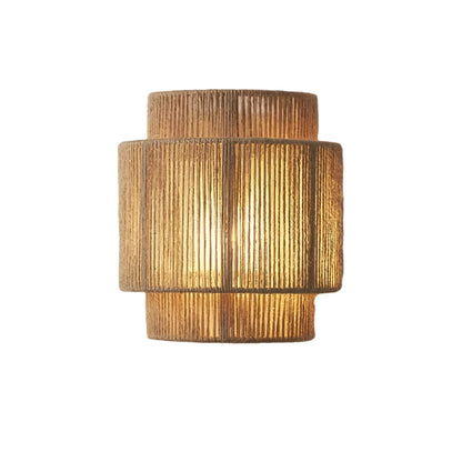 Retro Rieten Wandlamp van Handgeweven Bamboe voor Binnen – Natuurlijke Muurlamp voor Sfeervolle Verlichting 2