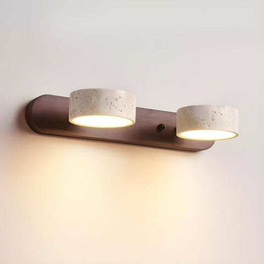Rotabele Travertine Wandlamp in Japandi Stijl – Moderne Muurlamp voor Binnengebruik 0