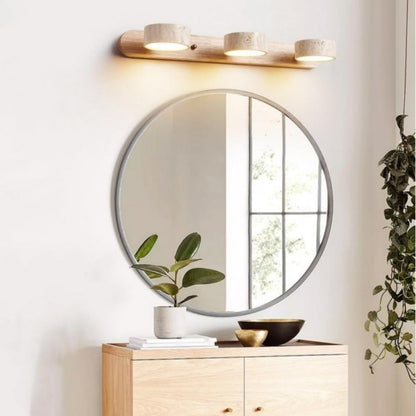 Rotabele Travertine Wandlamp in Japandi Stijl – Moderne Muurlamp voor Binnengebruik 5