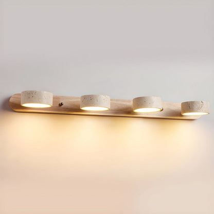 Rotabele Travertine Wandlamp in Japandi Stijl – Moderne Muurlamp voor Binnengebruik 9