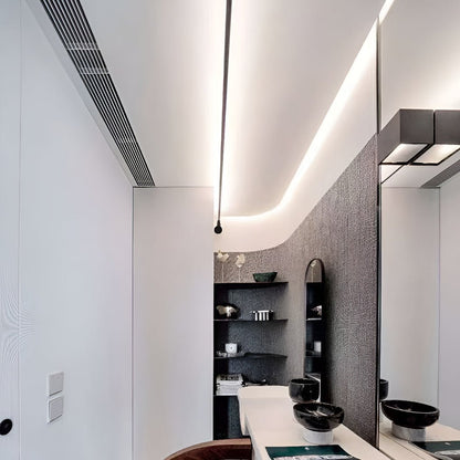 Roteerbare LED Plafondlamp - Zwarte Plafonnière voor Woon- en Werkruimtes - Flexibele Verlichting 0