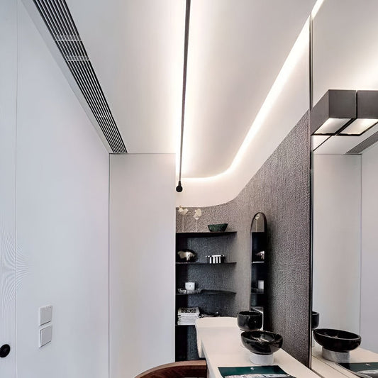 Roteerbare LED Plafondlamp - Zwarte Plafonnière voor Woon- en Werkruimtes - Flexibele Verlichting 0