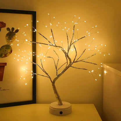 Rustgevende LED Boom Nachtlamp met Buigbare Takken