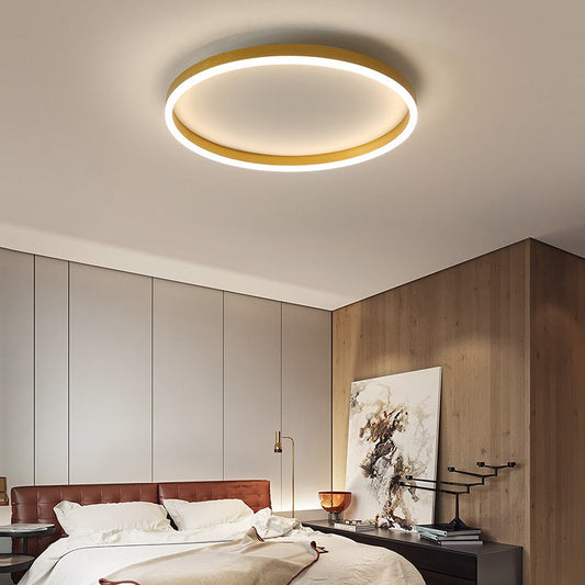 Moderne LED Plafondlamp voor Woonkamer en Slaapkamer Goud