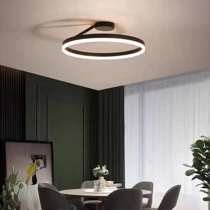 Scandinavische LED Plafondlamp met Warm Licht voor Slaapkamer – Minimalistisch Design Plafonniere 0