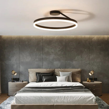Scandinavische LED Plafondlamp met Warm Licht voor Slaapkamer – Minimalistisch Design Plafonniere 2