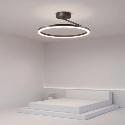 Scandinavische LED Plafondlamp met Warm Licht voor Slaapkamer – Minimalistisch Design Plafonniere 5