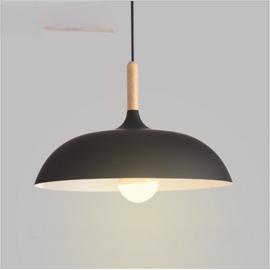 Scandinavische Plafondlamp van Eikenhout met Minimalistisch Ontwerp voor Sfeervolle Verlichting 0