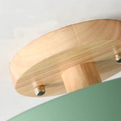 Scandinavische Ronde LED Plafondlamp - Semi-Flush Mount Plafonniere voor Slaapkamer en Woonkamer 5