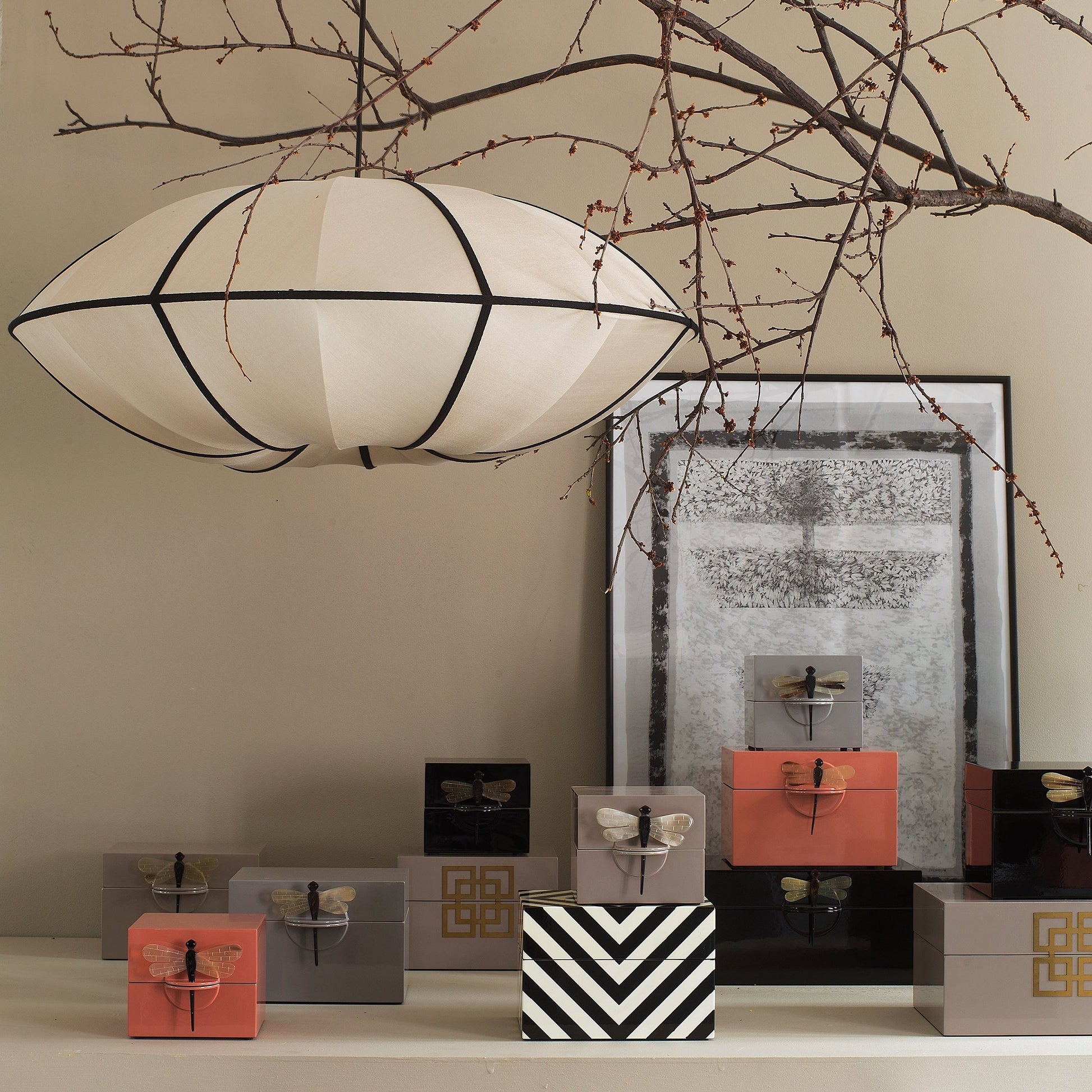 Elegante Hanglamp van Zijde - Luxe Verlichting