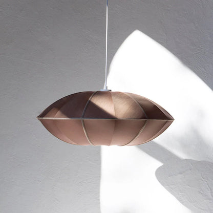 Elegante Hanglamp van Zijde - Luxe Verlichting Bruin
