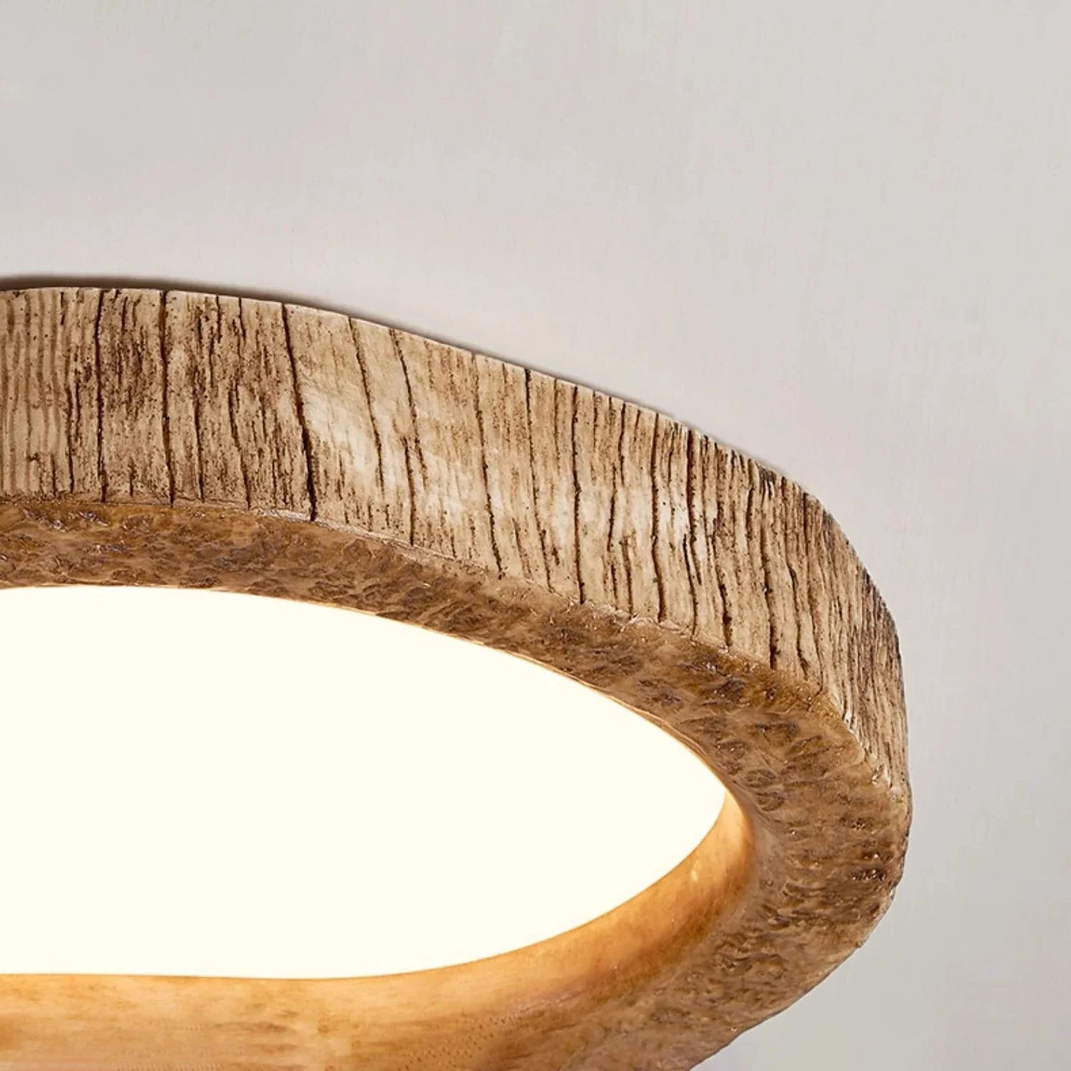 Rustieke LED Houten Plafondlamp voor Sfeervolle Verlichting