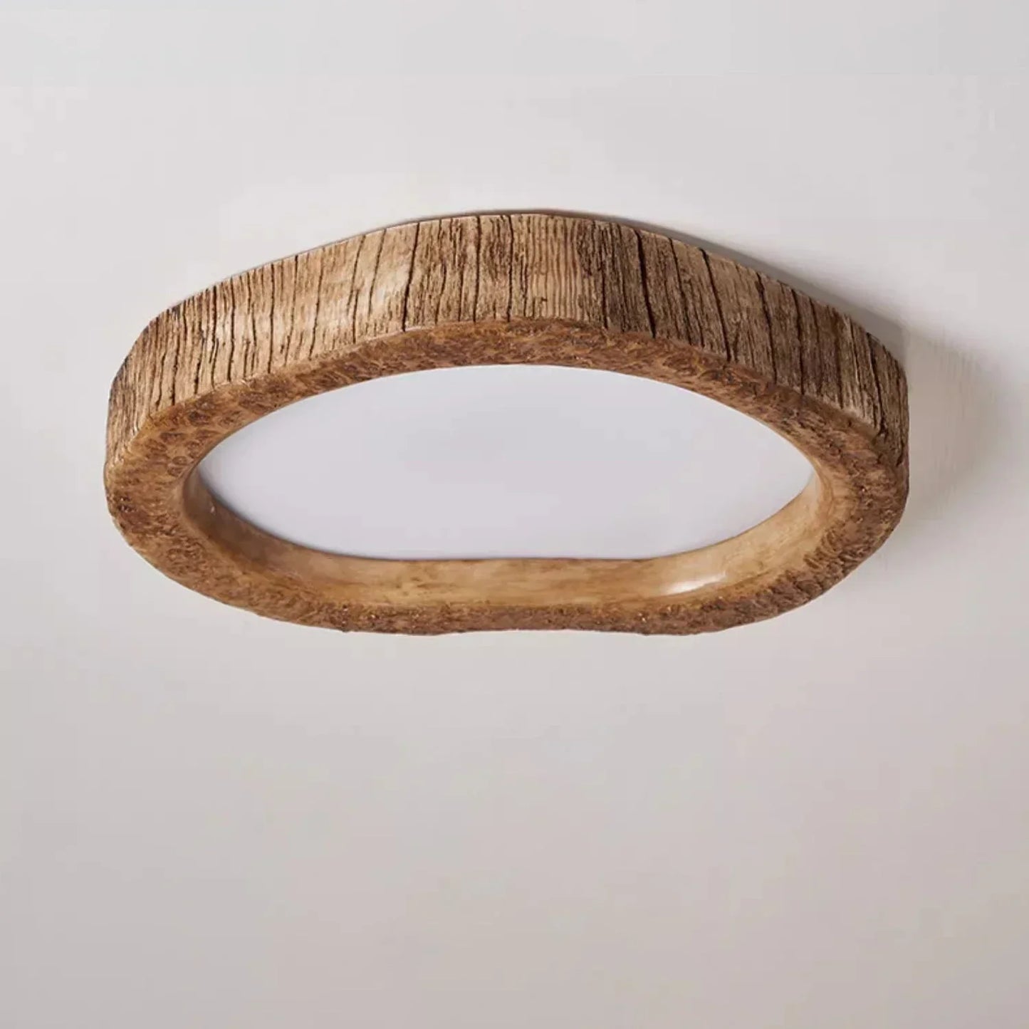 Rustieke LED Houten Plafondlamp voor Sfeervolle Verlichting