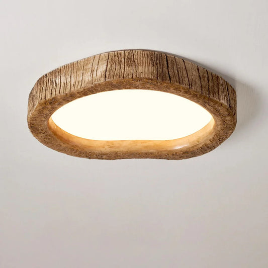 Rustieke LED Houten Plafondlamp voor Sfeervolle Verlichting 54 cm
