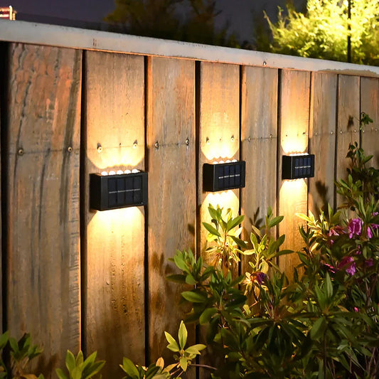 Slimme LED Buitenlamp met Sensor Zonne-energie IP65 Waterdicht 4 lampen
