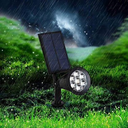 Solar Spotlight Tuin - Set van 2 met Verstelbare Hoek en 9 Kleuren Licht