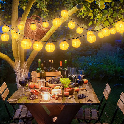 Solar Led-Lantaren Buiten Lichtslang met Schemersensor